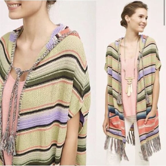 Moth Calexico Fringe Poncho M/L - Picture 2 of 13